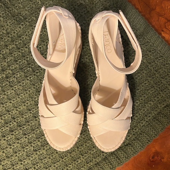 ✨👟✨ Franco Sarto Carmino Espadrille Leather Wedge Sandal ✨👟✨ - Picture 2 of 14